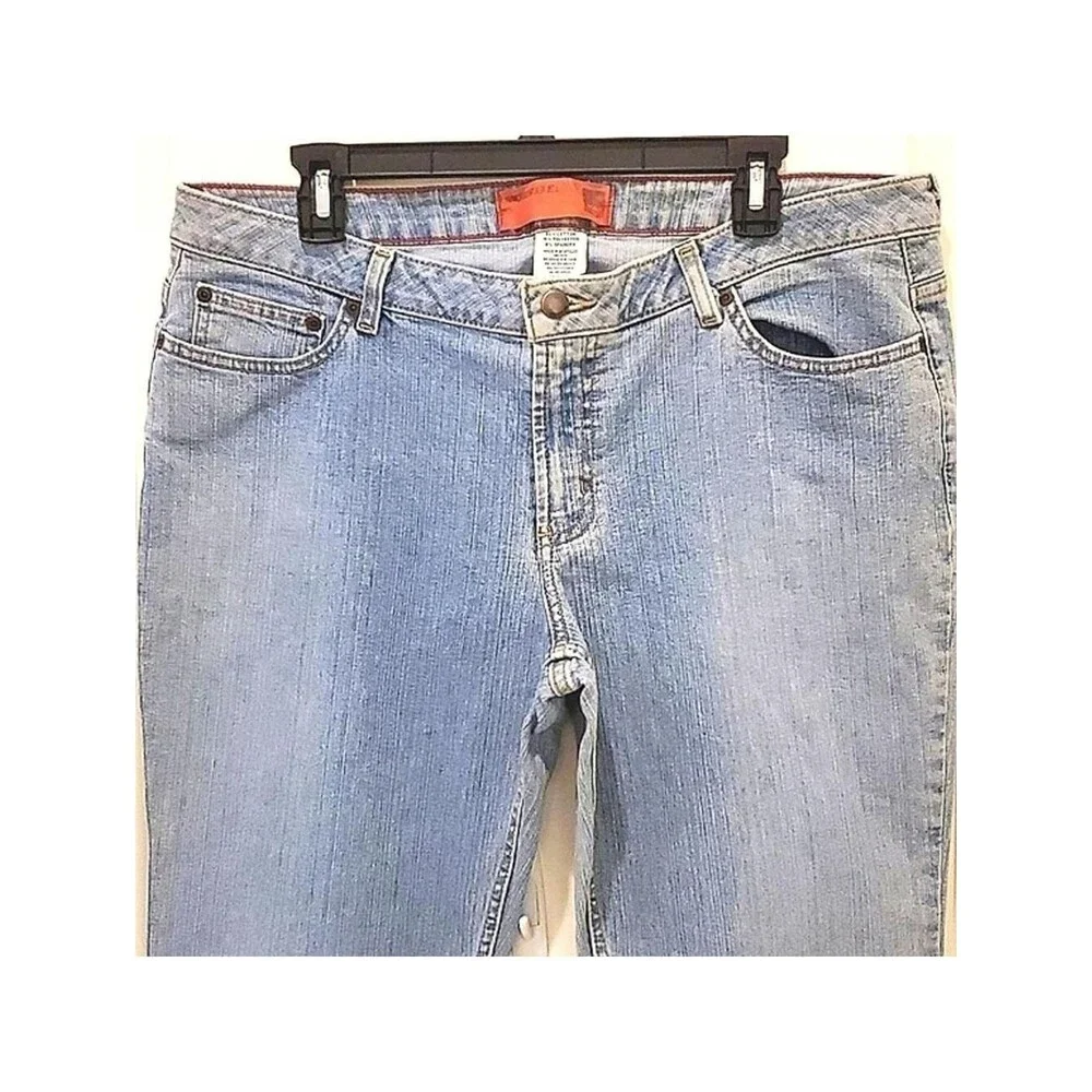 Mossimo Womens Size 17 Light Wash Bootcut Jeans Denim Cotton Blend